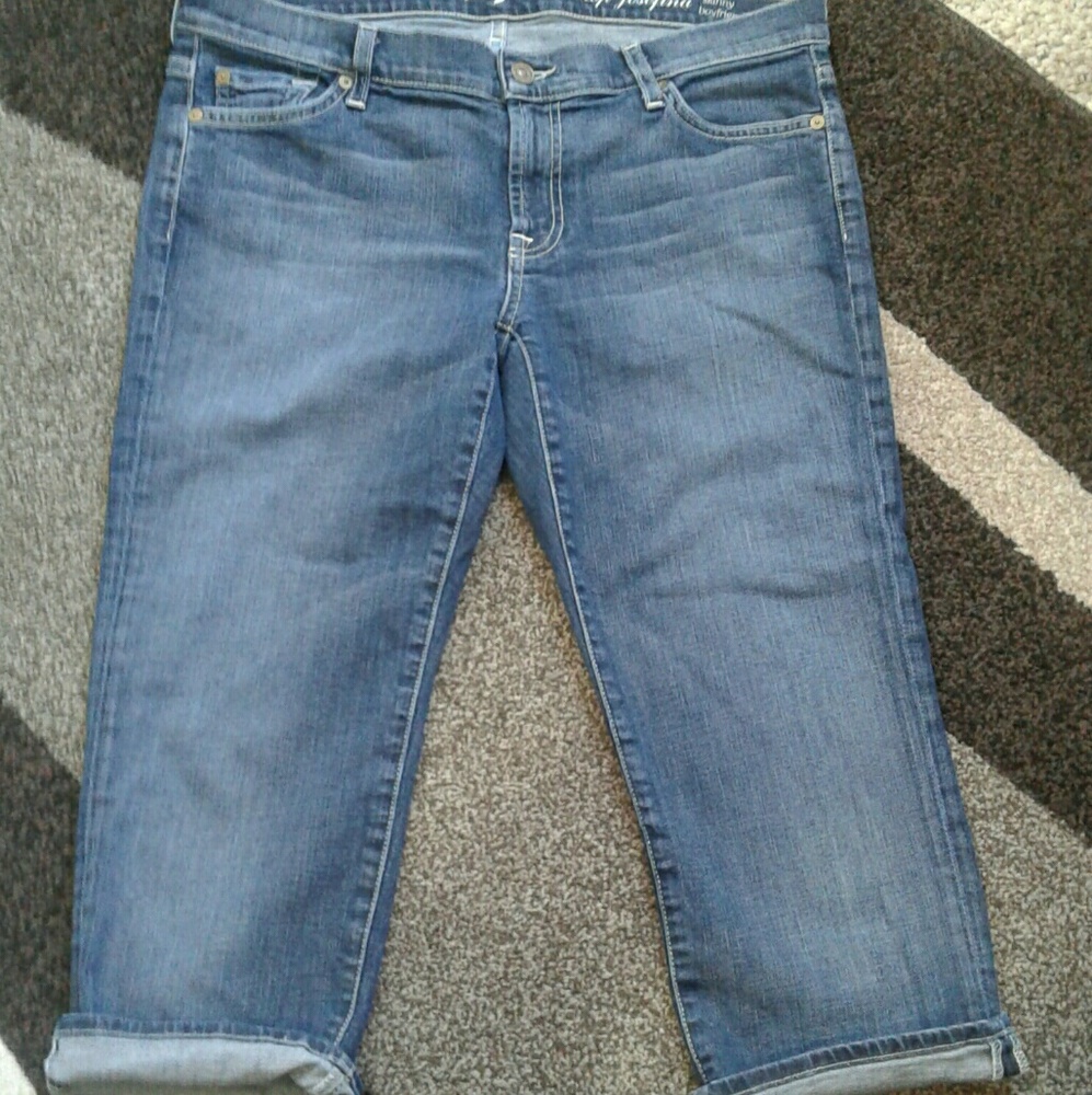 7fam  skinny boyfriend crop Josephina sz 30
